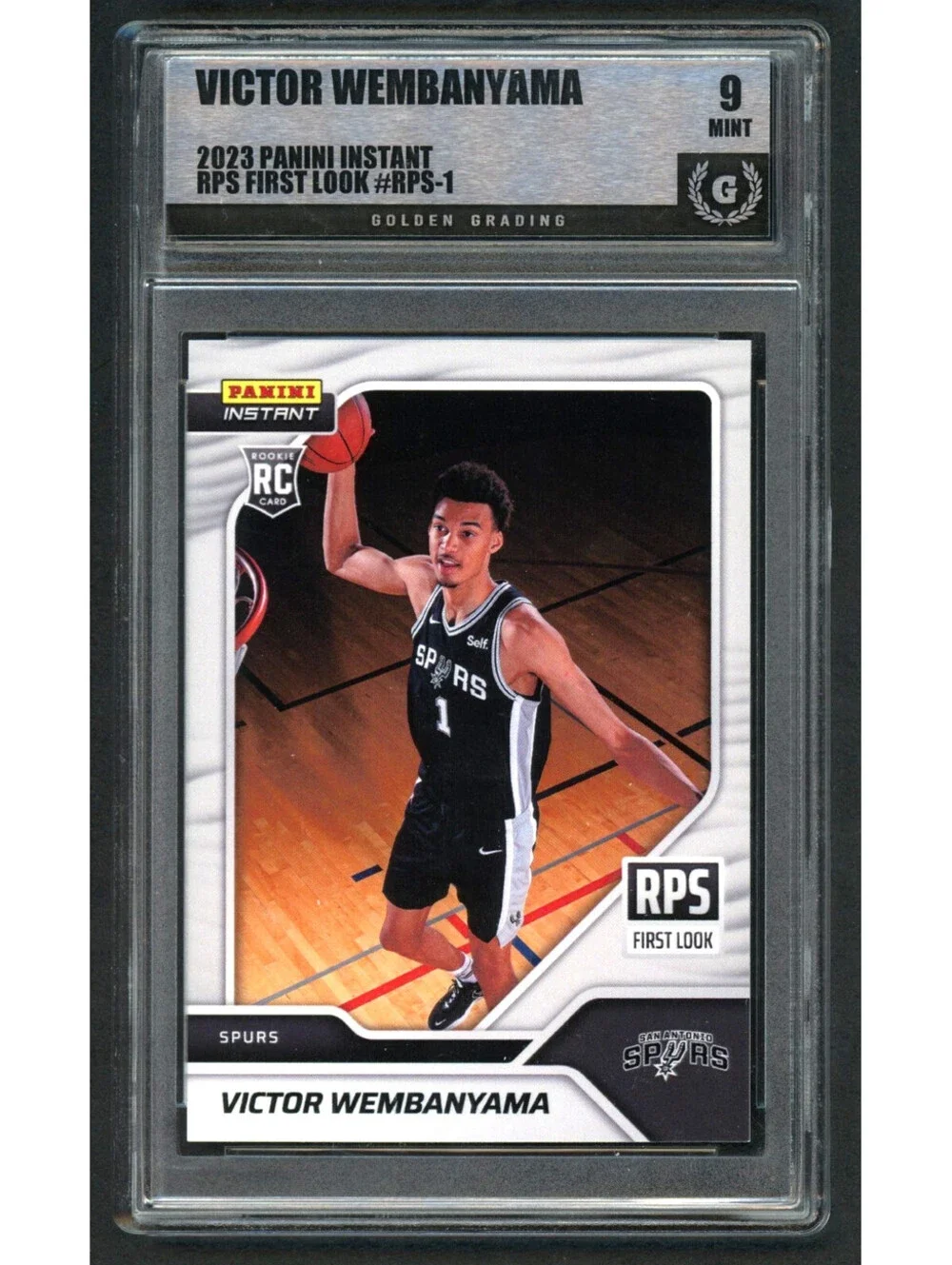2023 Panini Instant # RPS-1  Victor Wembanyama Rookie Card (RC) Mint 9